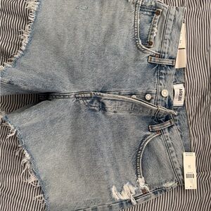 Agolde Parker Long Denim Shorts